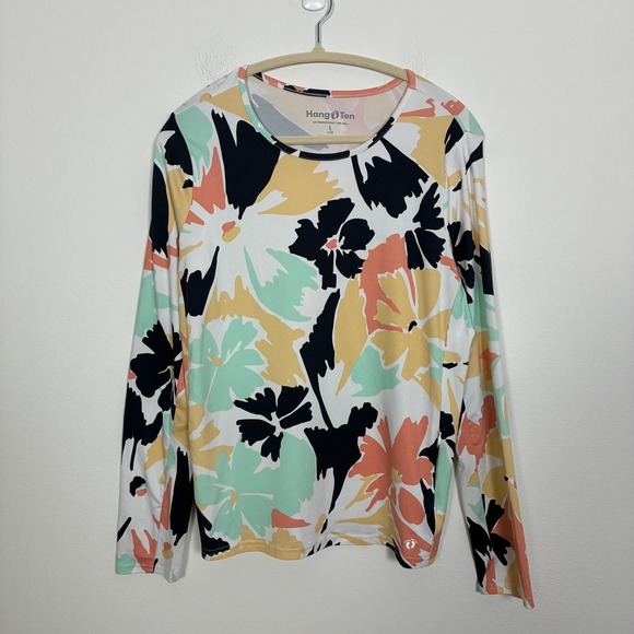 Hang Ten Other - Hang Ten Sun Protection Tee Women's Large Sunray Long Sleeve T Shirt Summer